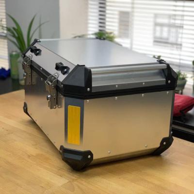 China Tripfella 58L Aluminum Top Case Aluminum Box For Motorcycle for sale