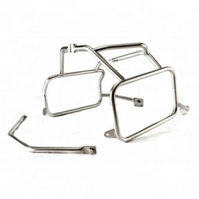 China Stainless Steel Motorcycle Side Racks Aluminum Saddlebag Brackets For BMW F800GS or ADV for sale