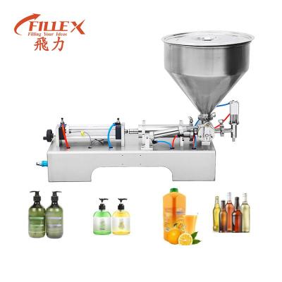 China Work Efficient Semi Automatic Ice Cream Water Honey Soft Drink Tomato Sauce Liquid Filling Machine for sale