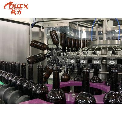 China Food Beer Filling Capping Machine Automatic 3 in 1 Beer Bottle Rinsing Filling Capping Machine for sale