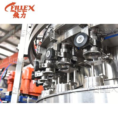 China Food Red Bull Energy Drink Cans Filling Line Energy Drink Beverage Plam Oil Can Filling Sealing Machine for sale