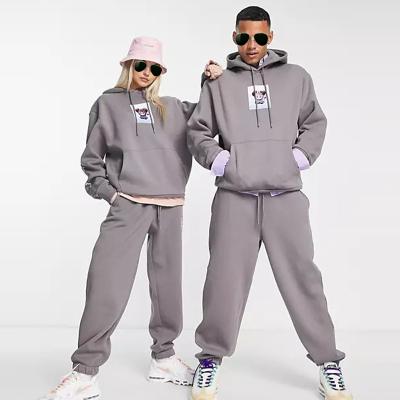 China Breathable Design Your Own Sweatsuit Mens And Womens Cotton Fleece Pullover Custom High Quality Hoodie And Sweatpants Set Unisex Tracksuit for sale