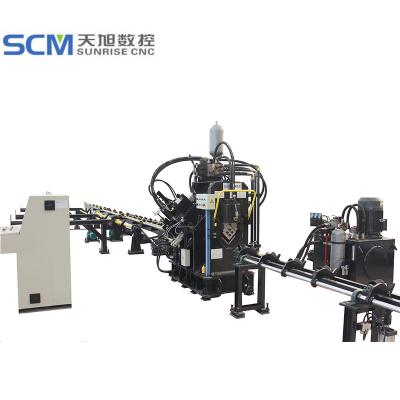 China Hotels CNC Punching Machine For Steel Angle Marking And Shear Line For Angles for sale