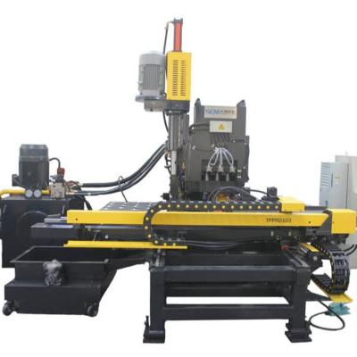 China Hotels CNC Hydraulic Punching, Drilling And Marking Machine For Plates for sale