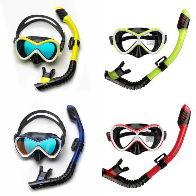 China Custom Made Swim Equipment Anti Fog Snorkel Mask Swimming Snorkeling Goggles for sale