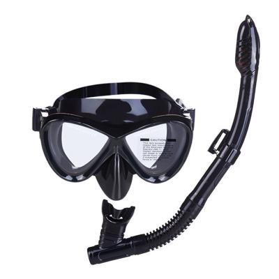 China light & Waterproof Professional Adult Wide Mouth Air Diving Mask Silicone Breathing Dry Top Set for sale