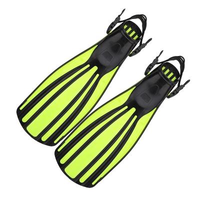 China Durable Adjustable Open Fin Silicone Snorkel Fin Swim Snorkel Heel Diving Fins For Adult for sale