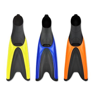 China Custom FOOT POCKET TPR Foot Swim Fins Full Scuba Diving Rubber Fins for sale