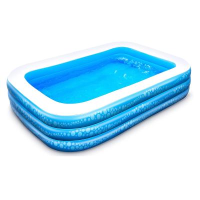 China PVC Inflatable Pools Inflatable Swimming Pools With Electric Pump Family Pool For Party Backyard Summer Outdoor Water Guard for sale