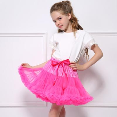 China Wholesale Breathable Kids Clothing Solid Chiffon Tulle Trims Girls Tutu Trims Kids Girls Clothes For Summer for sale