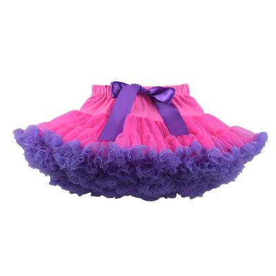 China Breathable Baby Christmas Clothes Girls Santa Skirts Children Tulle Gown Super Fluffy Kids Tutu Skirts for sale