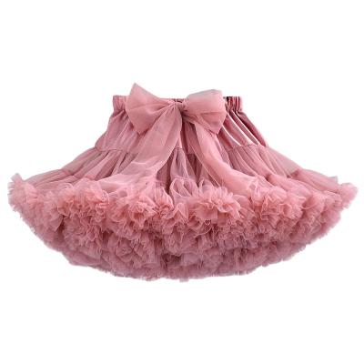 China Wholesale Breathable Kids Boutique Clothing Kids Chiffon Skirts Tulle Skirts Girls Super Puffy Tutu Skirts for sale