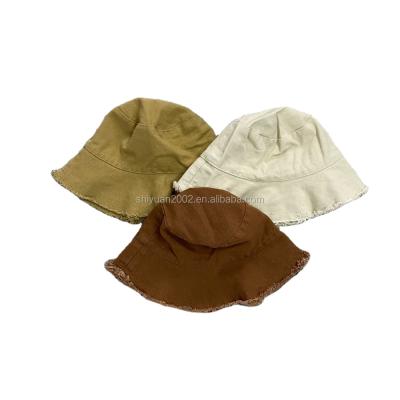 China Hot Selling Simple Hats Women's Outdoor Bucket Hat Fishing Covers Flat Fisherman Hats For Mommy And Me for sale