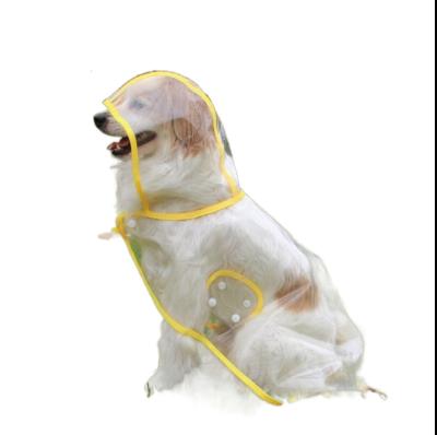 China Sustainable Factory direct dog products EVA transparent mackintosh Waterproof pet clothing Outdoor activity mackintosh Dog supplies for sale