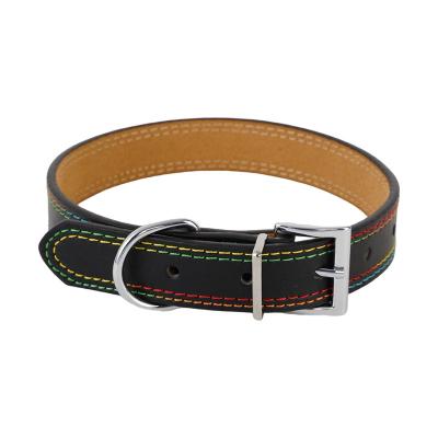 China Items stocked in stock personalized breathable and durable adjustable leather collar, good quality and non-allergenic suitable for small for sale