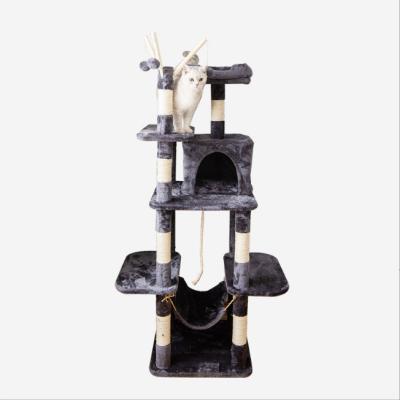 China Large Cat Multi-Layer Customizable One-Piece Cat Litter Multi-Cat Climbing Post for sale