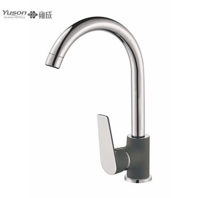 China YUSON 3296B-50 Metered Faucets Factory Supplier Bathroom Sink Faucet Deck Mounted Chrome Basin Faucet for sale