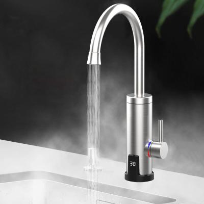 China Yuson 3338-50 Stainless Steel Taps Basin Faucet Electric Hot Cold Moment Electric Tap Water Heater for sale