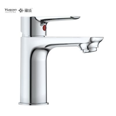 China YUSON 3187-30 Taps One Hole Bathroom Basin Faucet Toilets Bath Metered Black Finish Single Tap Mixer Taps YUSON 3187-30 for sale