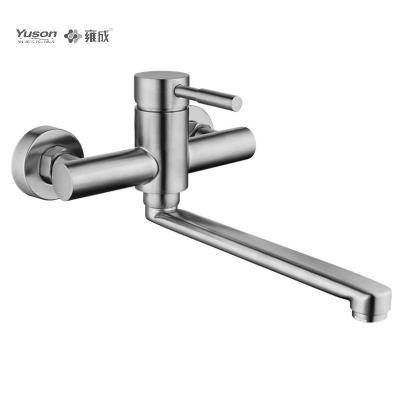 China YUSON 3091-70 Faucets Brush High Quality Sanitary Ware Metered Wall Mounted Tub Faucets For Bathroom for sale