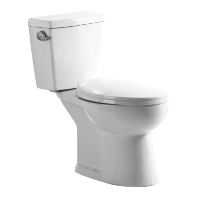 China Ceramic Double-flush Oval Toilet White Washdown 300mm YUSON YS22238 Rough-in 2 Piece Oval Toilet For Bathroom for sale