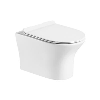 China Concealed Tank Ware Washdown Rimless Sanitary Cabinet Wall-hung Ceramic Toilet For Bathroom for sale