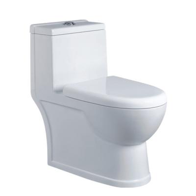 China Dual-Flow YUSON YS24256 3/6L Dual-Flow Rough-in Ceramic PP Seat Cover Soft-Closing Siphon Toilet One-Piece for sale