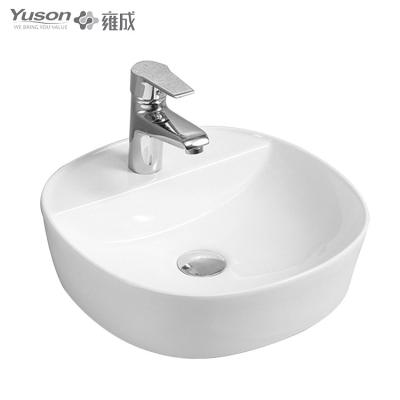 China Yuson YS28456 Modern Hot Sales Bathroom Water Art Ceramic Basin Sinks Bathroom Hand Sink for sale