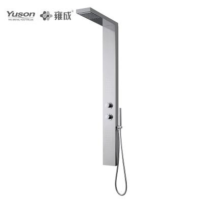 China Without Sliding Bar YUSON YS71111 SUS304 Mirror Polished High Quality 3 Function Wall Mounted Shower Panel For Bathroom for sale