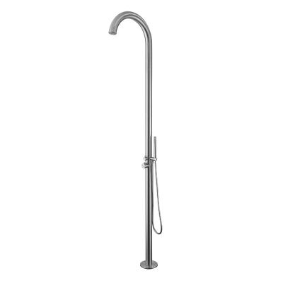 China Floor Stand Faucets YUSON YS78666 Swimming Pool And Outdoor Garden Shower Column With Shower Head Stainless Steel Outdoor Shower for sale