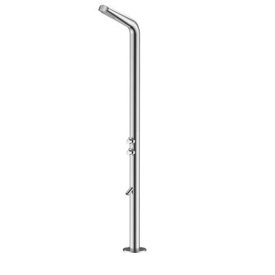 China Without slide bar YUSON YS78660 swimming pool and outdoor garden shower column with outdoor shower head stainless steel shower panel for sale