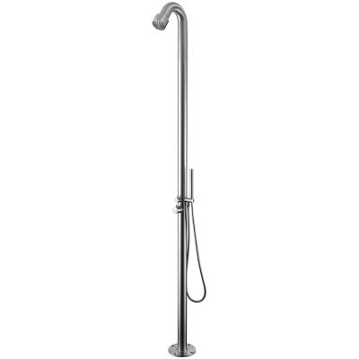 China Floor Stand Faucets YUSON YS78668 Swimming Pool And Outdoor Garden Shower Column With Shower Head Stainless Steel for sale