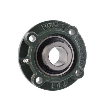 China Building Material Shops UCFCX 4 Bolt Round Cast Iron Flange Pillow Block Safety Screw Bearing for sale