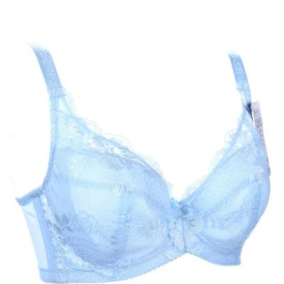 China Breathable Hot Sale Sexy Lace Abundant Upright Thin Cotton Underwear  Full Coverage Oversized Bra for sale