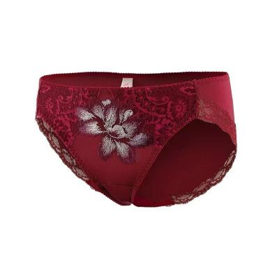 China Breathable Cheap Double Layer Fabric Lifting Lace Pattern Ventilation Sexy Underwear Women Panty for sale