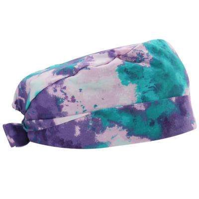 China Guoer Breathable Multicolor Cotton Nurses Headwear Surgical Hats For Long Hair for sale