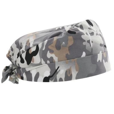 China New Design Breathable GUOER Camouflage Fabric Men Big Brittle Hat With Ribbon for sale