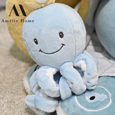 China Baby blanket with plush toys from Toy Amelie Home Premium Octopus Plush Toy Reversive Octopus Custom Baby for sale