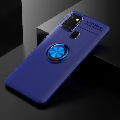 China Ultimate slim car ring holder magnetic tpu combo case for samsung galaxy a21s cases phone cover for sale