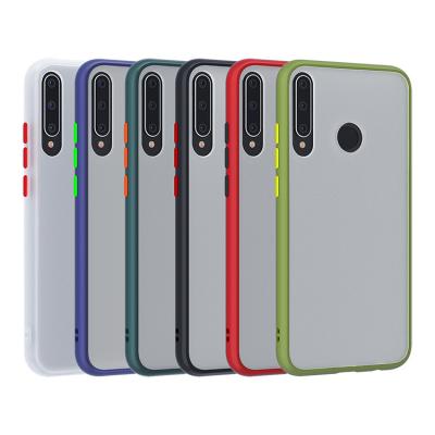 China Factory price PC colorful tpu unique transparent frosted bumper case for Huawei Y7p mobile phone accessories for sale