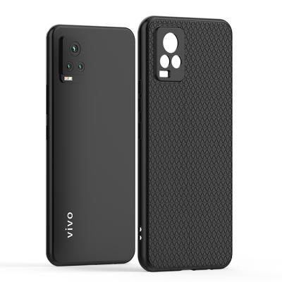 China Eco-friendly product ideas new 2020 cross texture design rugged tpu anti-skidding soft phone accessories for vivo V20 cover for sale