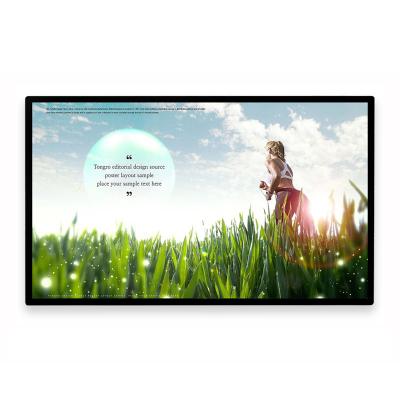 China Indoor 32 43 49 55 Indoor Ad Screen 65 Inch Wall Mount LCD Display Touch Screen Digital Signage LCD Advertising Screen for sale