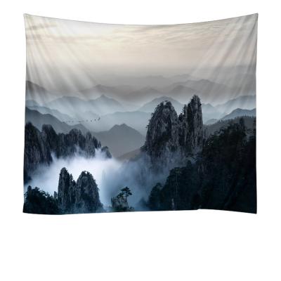 China Custom 100% Polyester Traditional Fabric Tapestry Wall Decor Decoration For Living Room Backdrop Dorm for sale