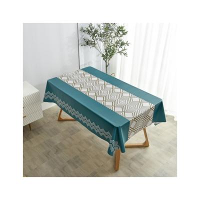 China Waterproof oil drain and scald proof hot sale cheap custom made elegant tablecloth for sale for sale