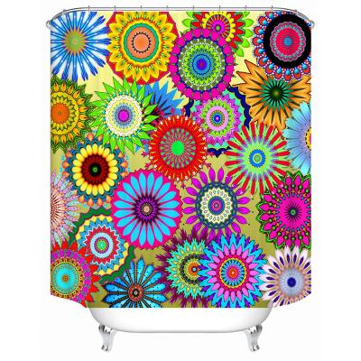 China Waterproof / Rust / Not Easy To Fade Proof /HD Digital Printing Waterproof And Environmental Bathroom Shower Curtain Custom Digital Printing Bright Colors for sale