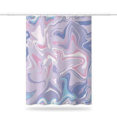 China Environmental Protection Sustainable Waterproof Digital Printing Shower Curtain Suitable For Home Use for sale