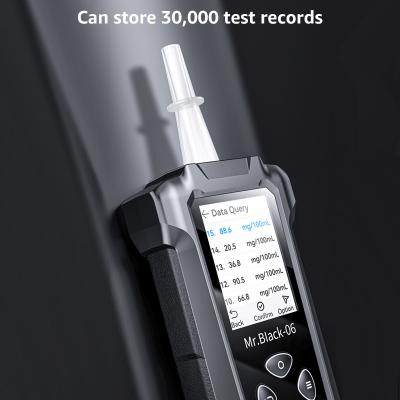 China Compact Police Alcohol Breathalyzer Analyzer With Data Storage Mr Black6 for sale