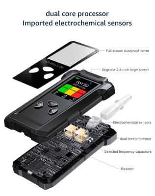 China Type C Data Transfer Police Alcohol Breathalyzer With 0.00-600mg/100ML Detection Range for sale