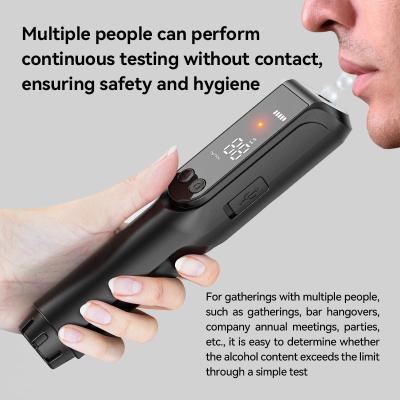 China Black Compact and portable Alcohol Test Instrument Breath Analyser Machine for Enterprise use for sale