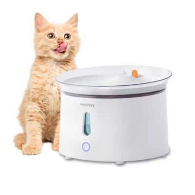 Chine 2.4L Fontaine d'eau pour animaux avec système d'auto-nettoyage et de circulation à vendre